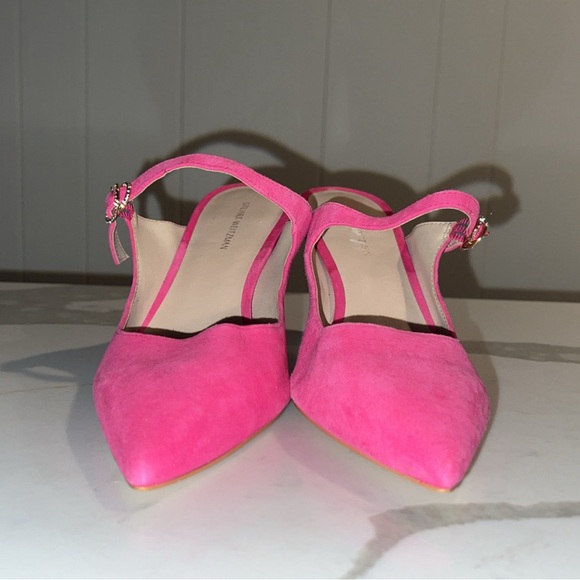 STUART WEITZMAN Pink Suede Heel - Picture 5 of 12